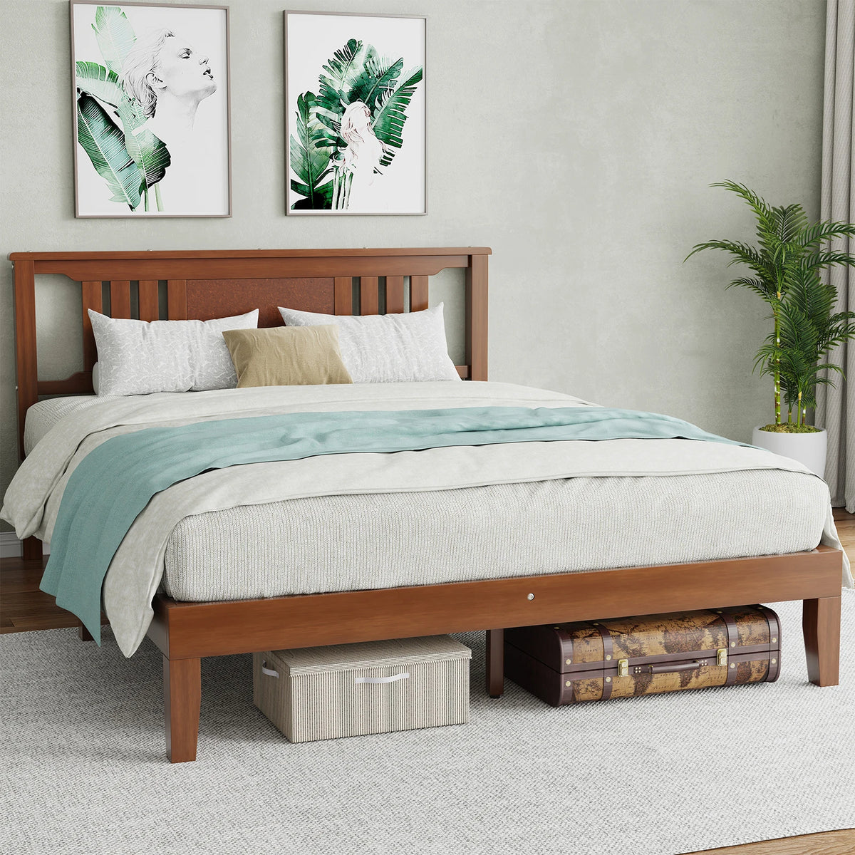 Ashbourne Solid Wood Platform Bed