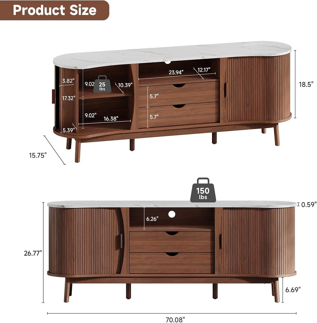 Floraray TV Stand with LED Lighting