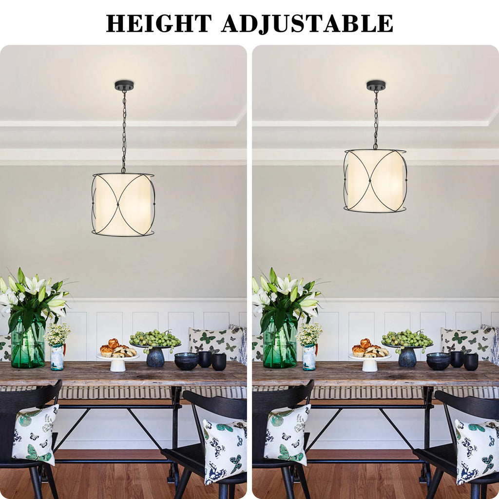 Elthorne Three-Light Drum Chandelier
