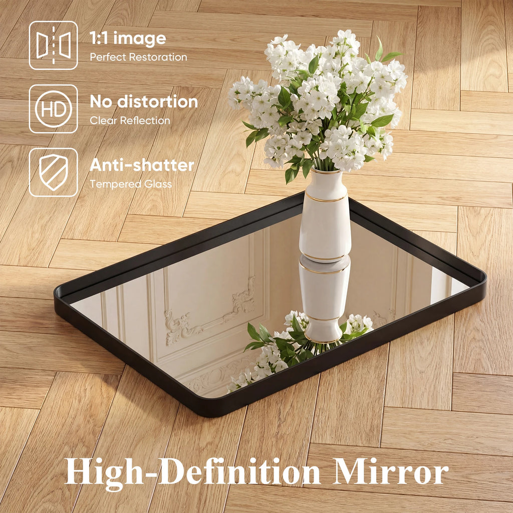 Gossamerlark Rounded Rectangle Wall Mirror