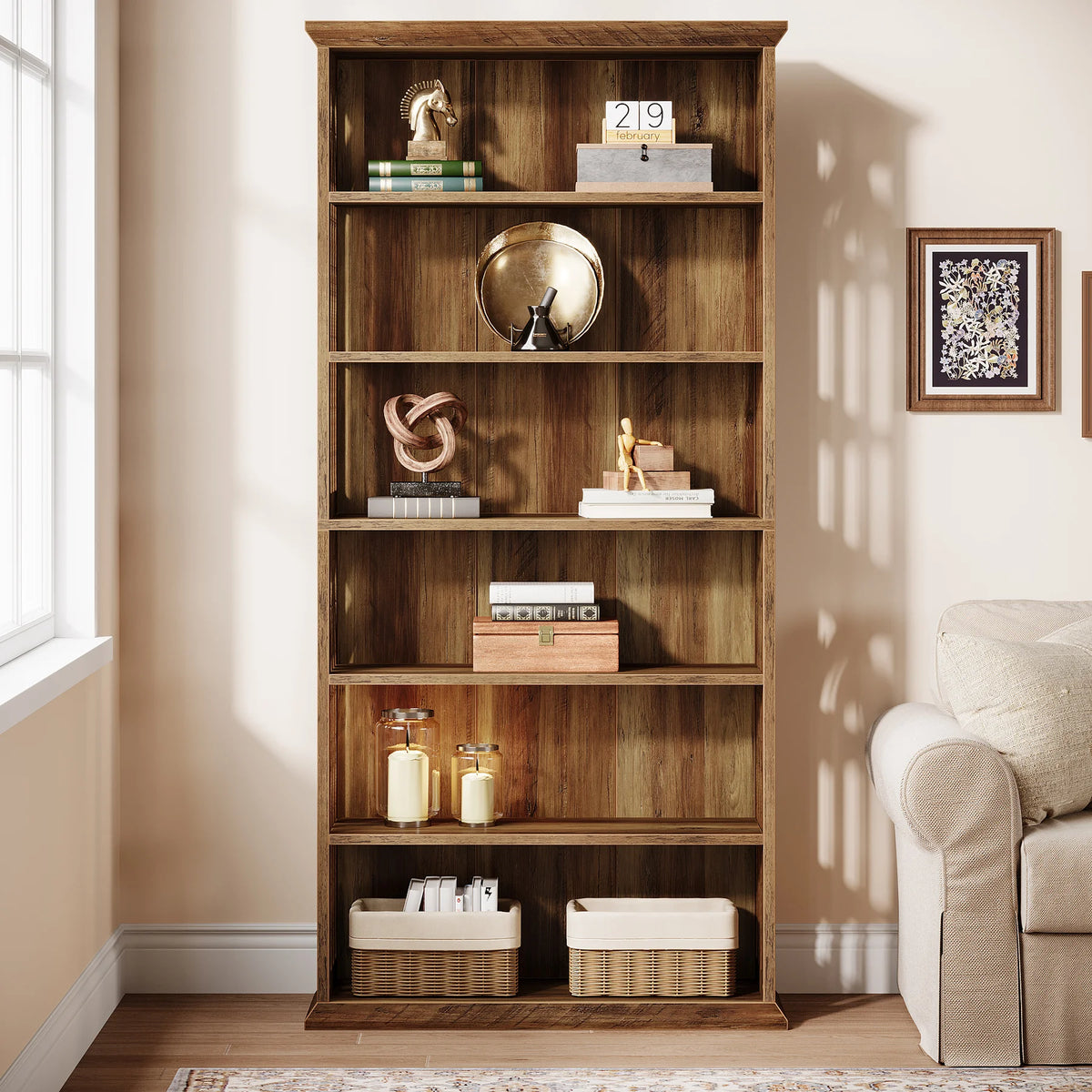 Lullabycharm 6-Tier Bookcase