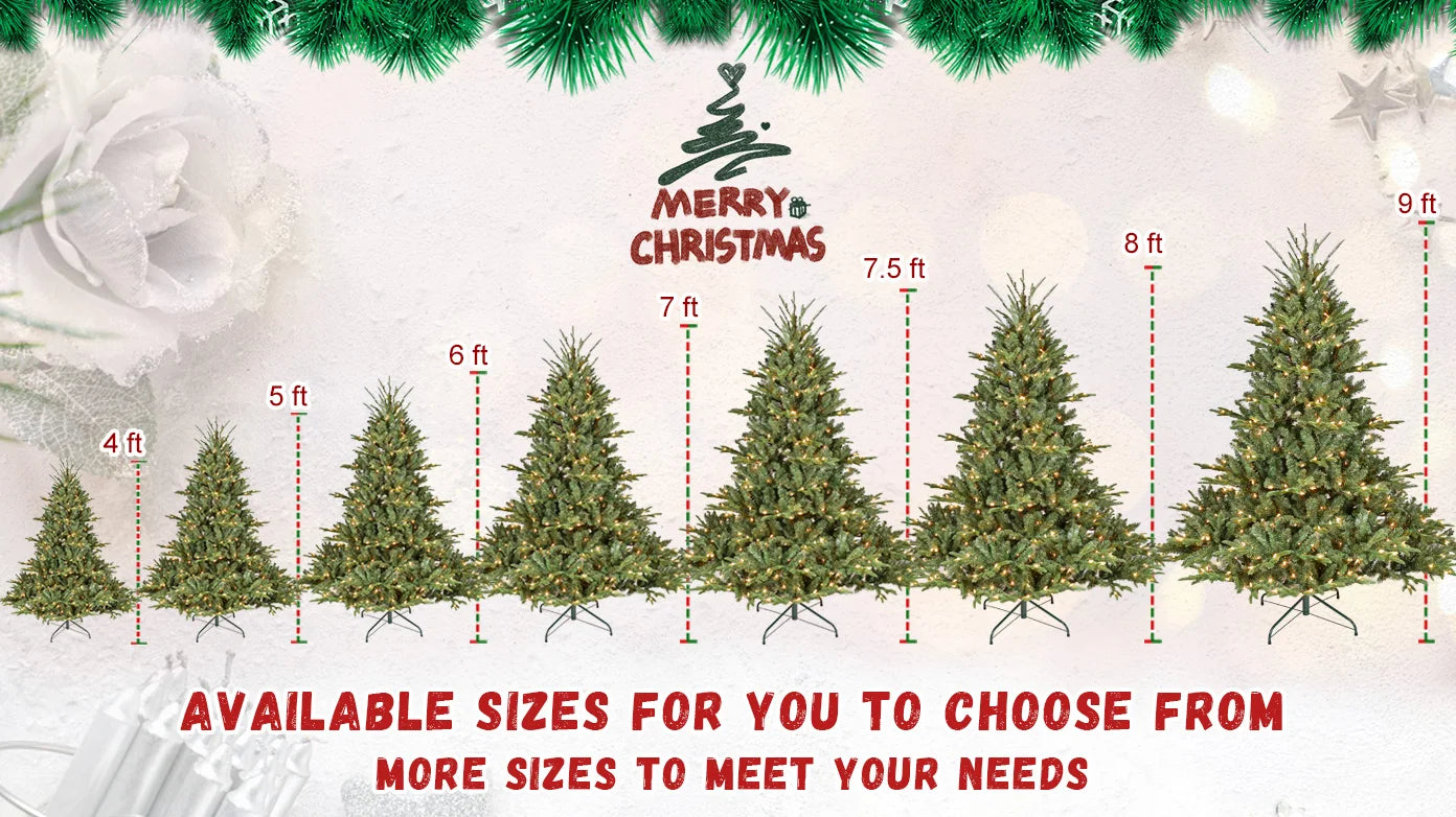 Everfrost Grand Pre-Lit Full Christmas Tree