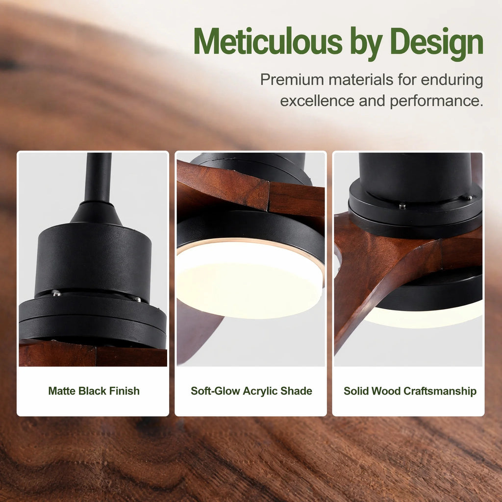 Kelmsford 52-Inch Ceiling Fan, Black