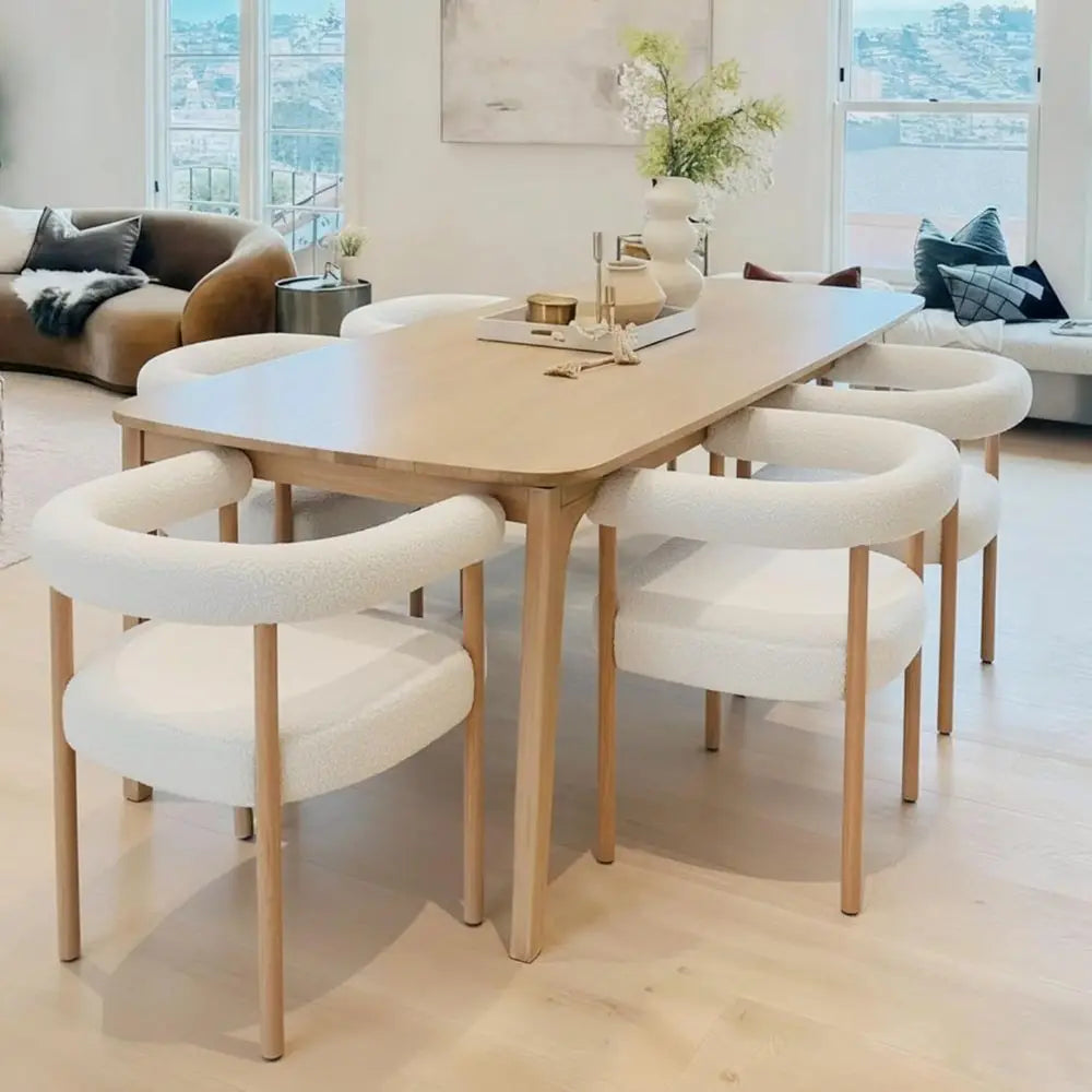 Arlo Upholstered Barrel Dining Chairs, Set of 4