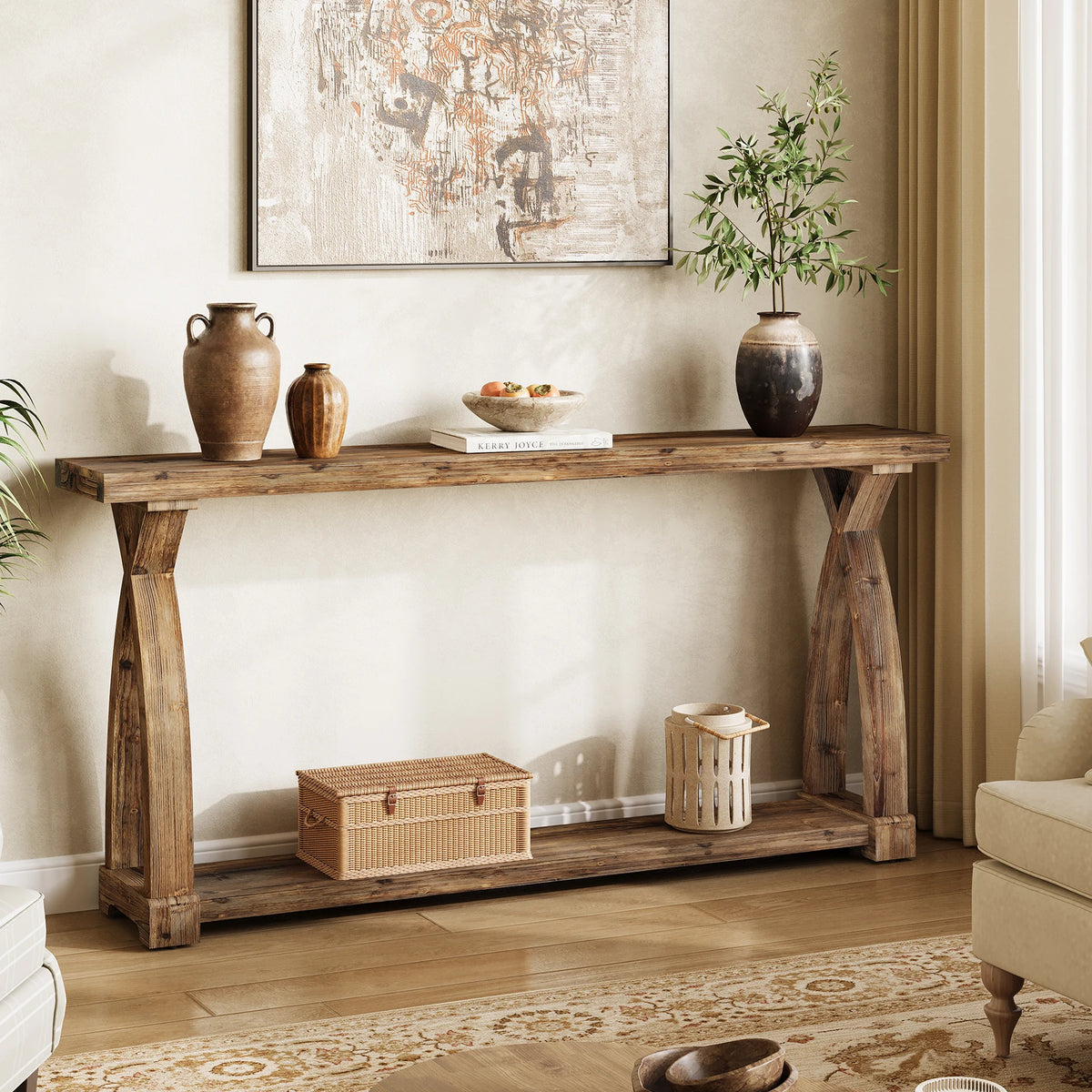 Laurelline 2-Tier Console Table
