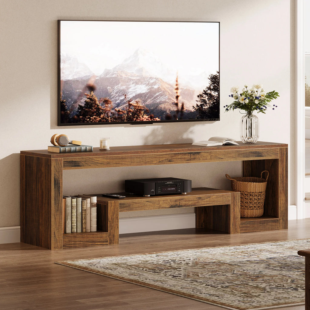 Makena Open Shelf Media Console