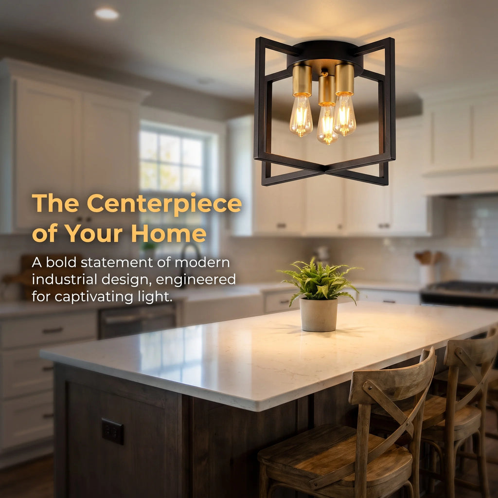 Holmden Geometric Ceiling Light