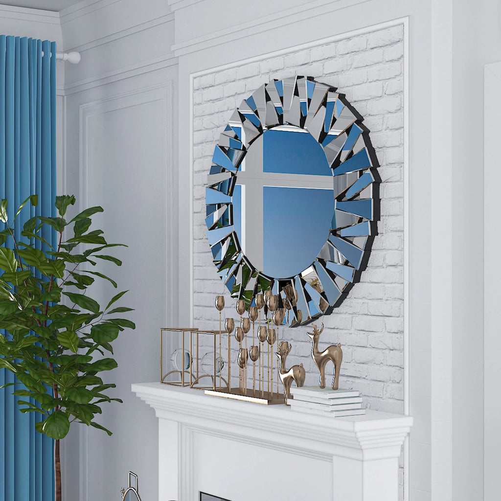 Rain Sunburst Wall Mirror