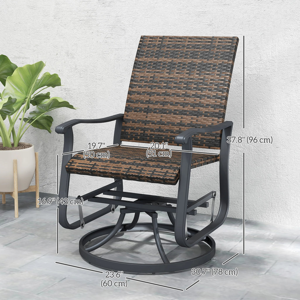 Brownridge Swivel Glider Chair Set