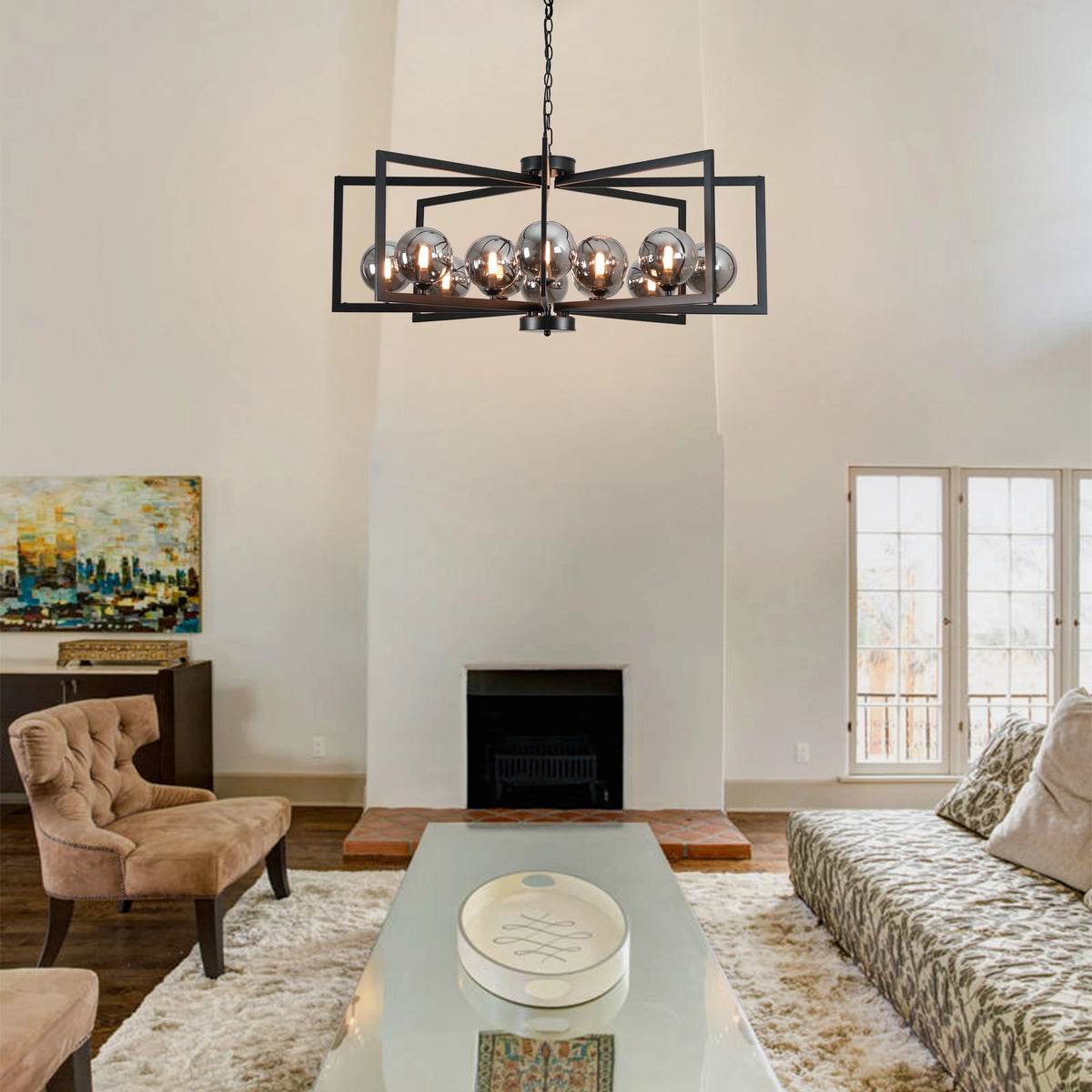 Celestine 12-Light Bubble Glass Chandelier