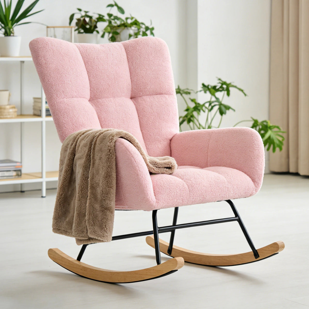 Finesseray Teddy Upholstered Rocking Chair