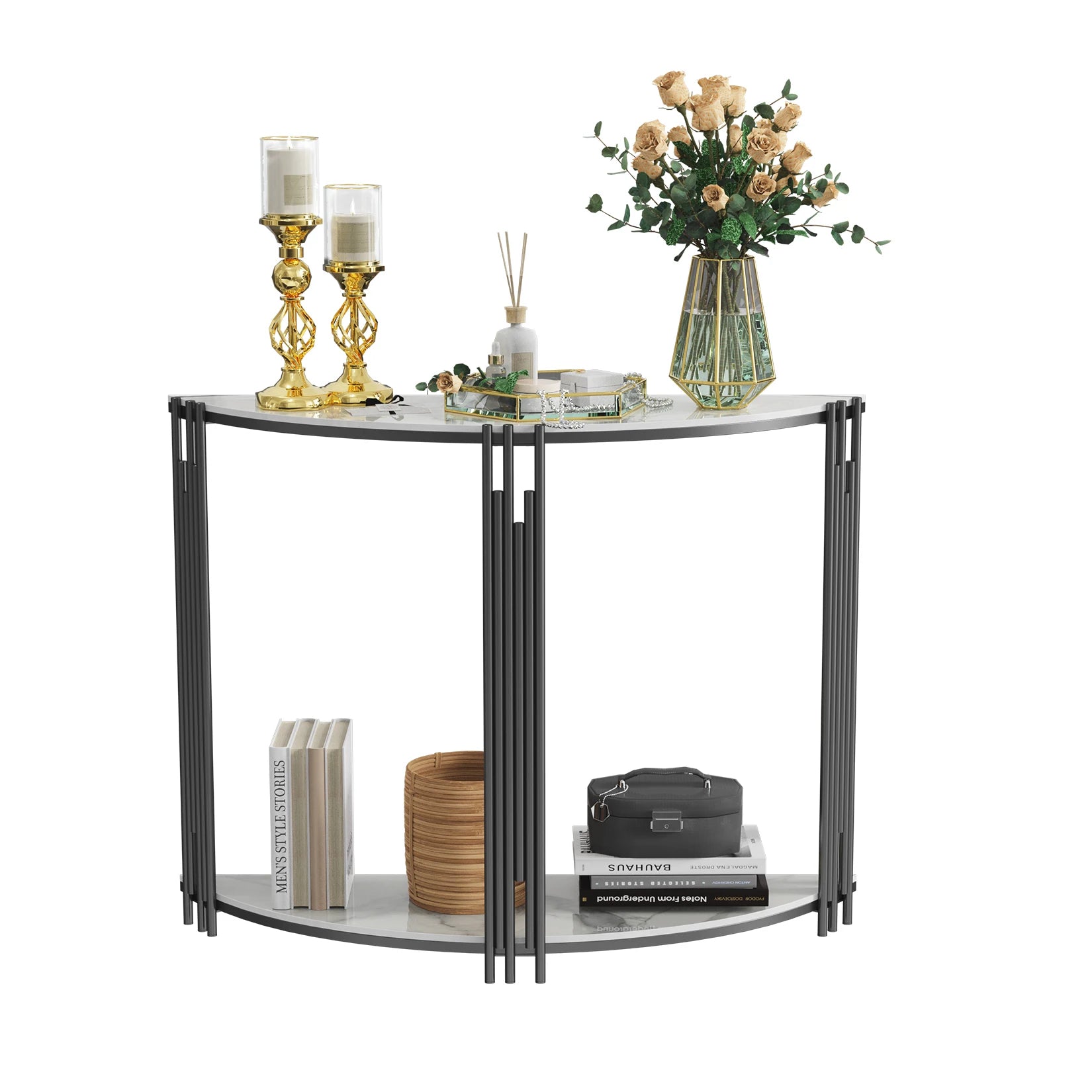 Claremont Half-Moon Console Table