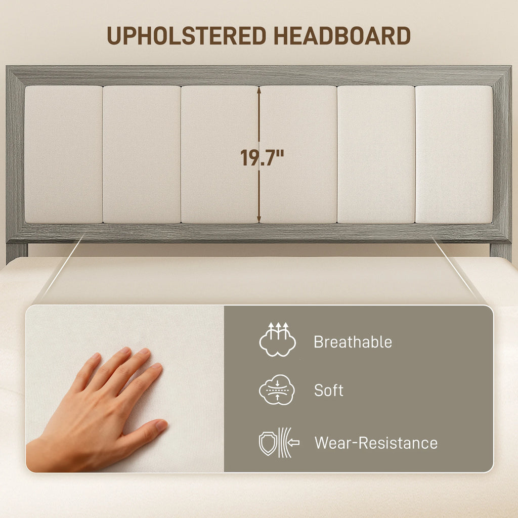 Caldwell Upholstered Full Platform Bed