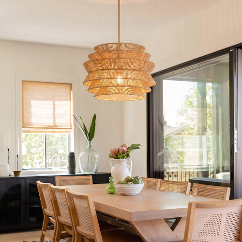 Adlewick Woven Rattan Ceiling Light