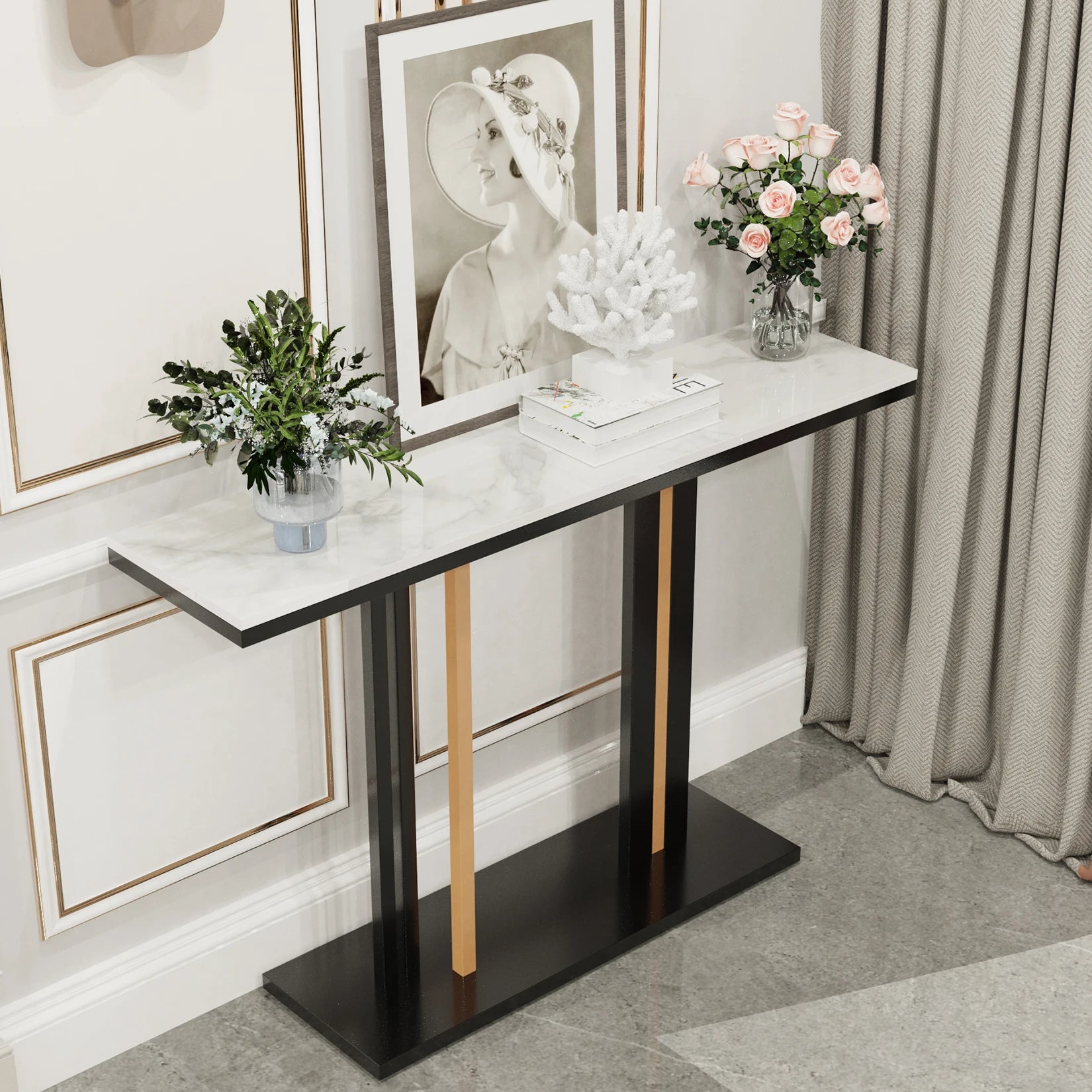 Liora Sintered Stone Console Table