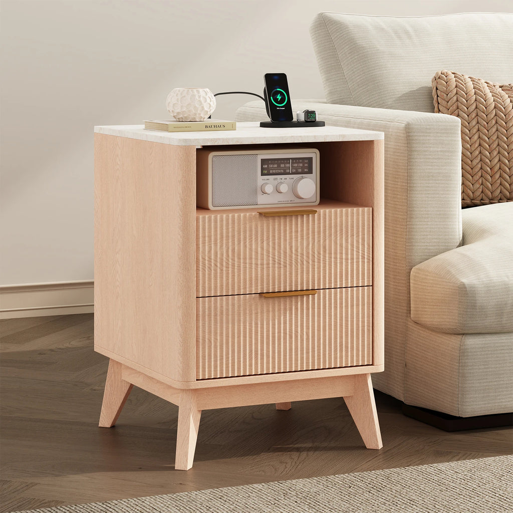 Tressa Fluted Night Stand