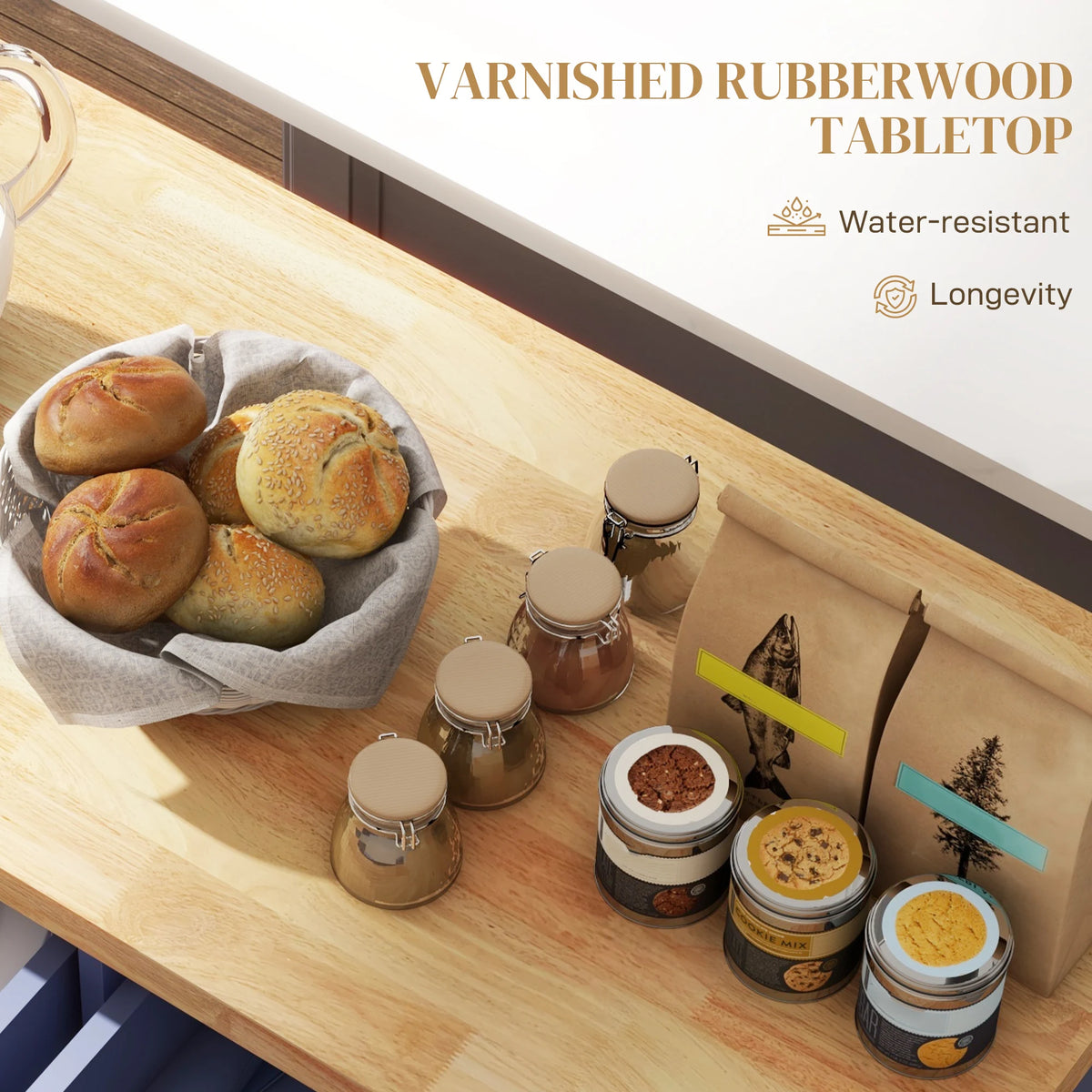 Bluehaven Mobile Kitchen Island