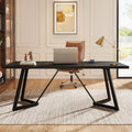 Dela Modern Black Executive Desk