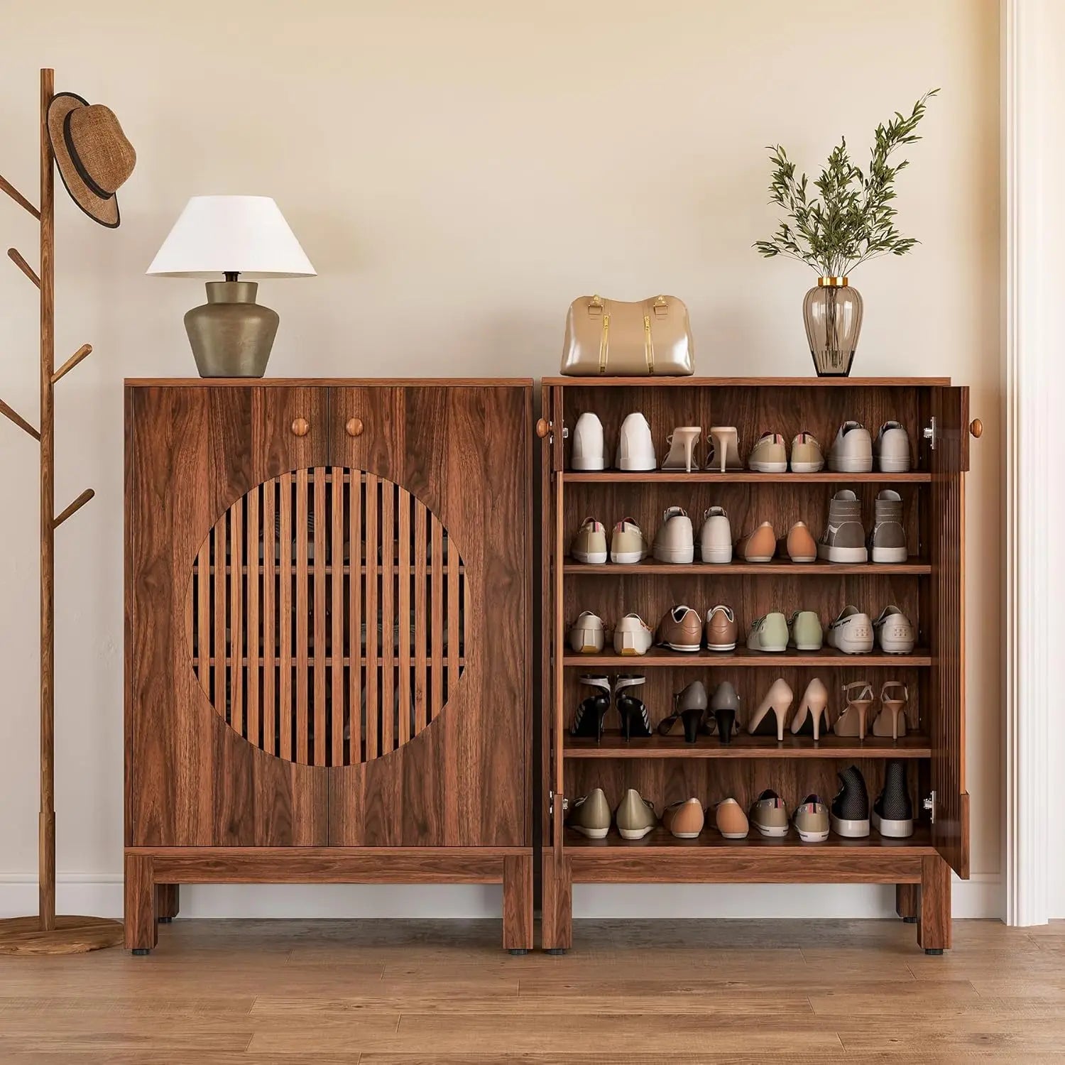 Crescent Shoe Cabinet