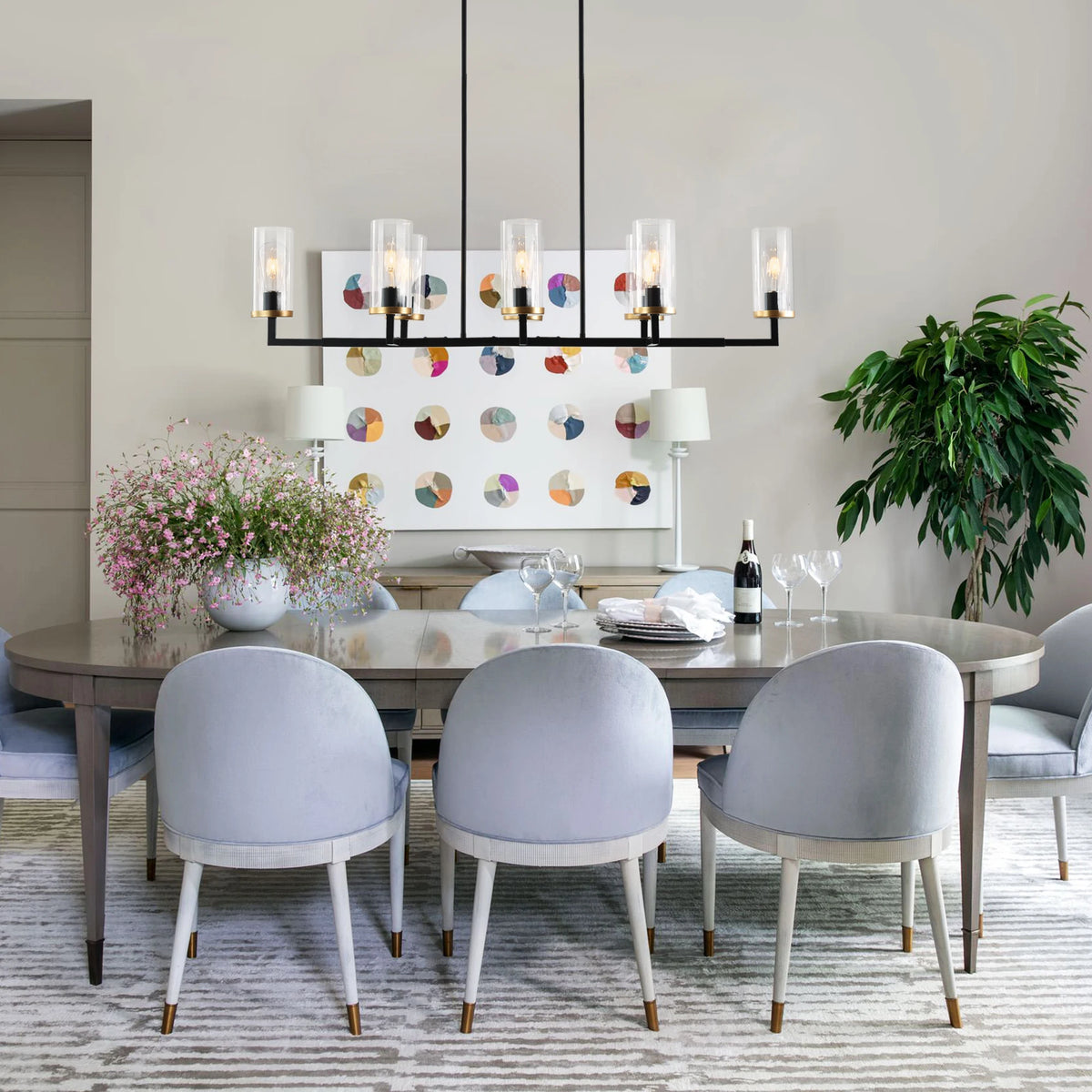 Westhaven Eight-Light Linear Chandelier