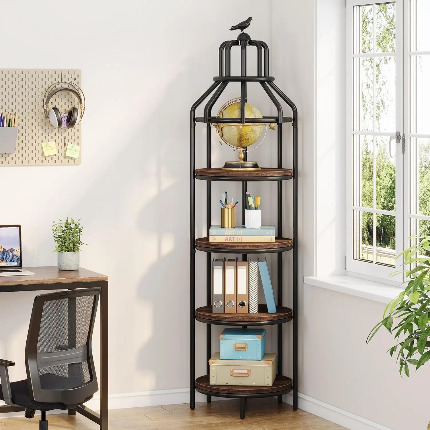 Bellamy Birdcage Etagere Bookcase