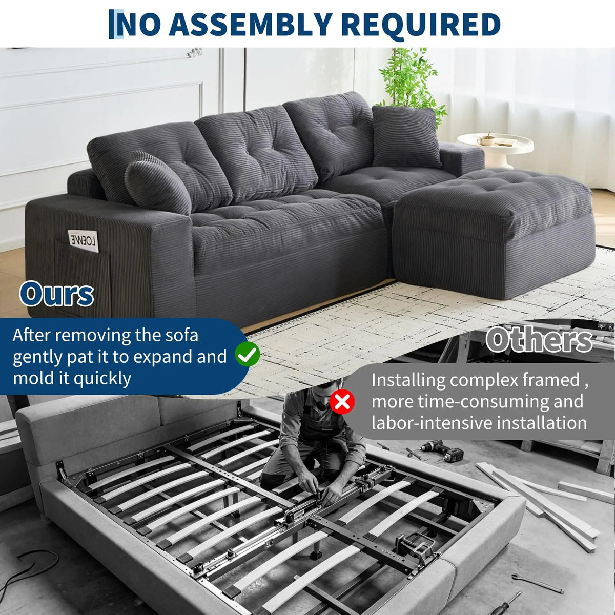 Rathmore Modular Corduroy Sectional*
