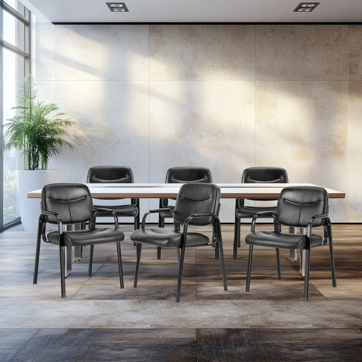 Rippleloom guest chairs arranged around a conference table