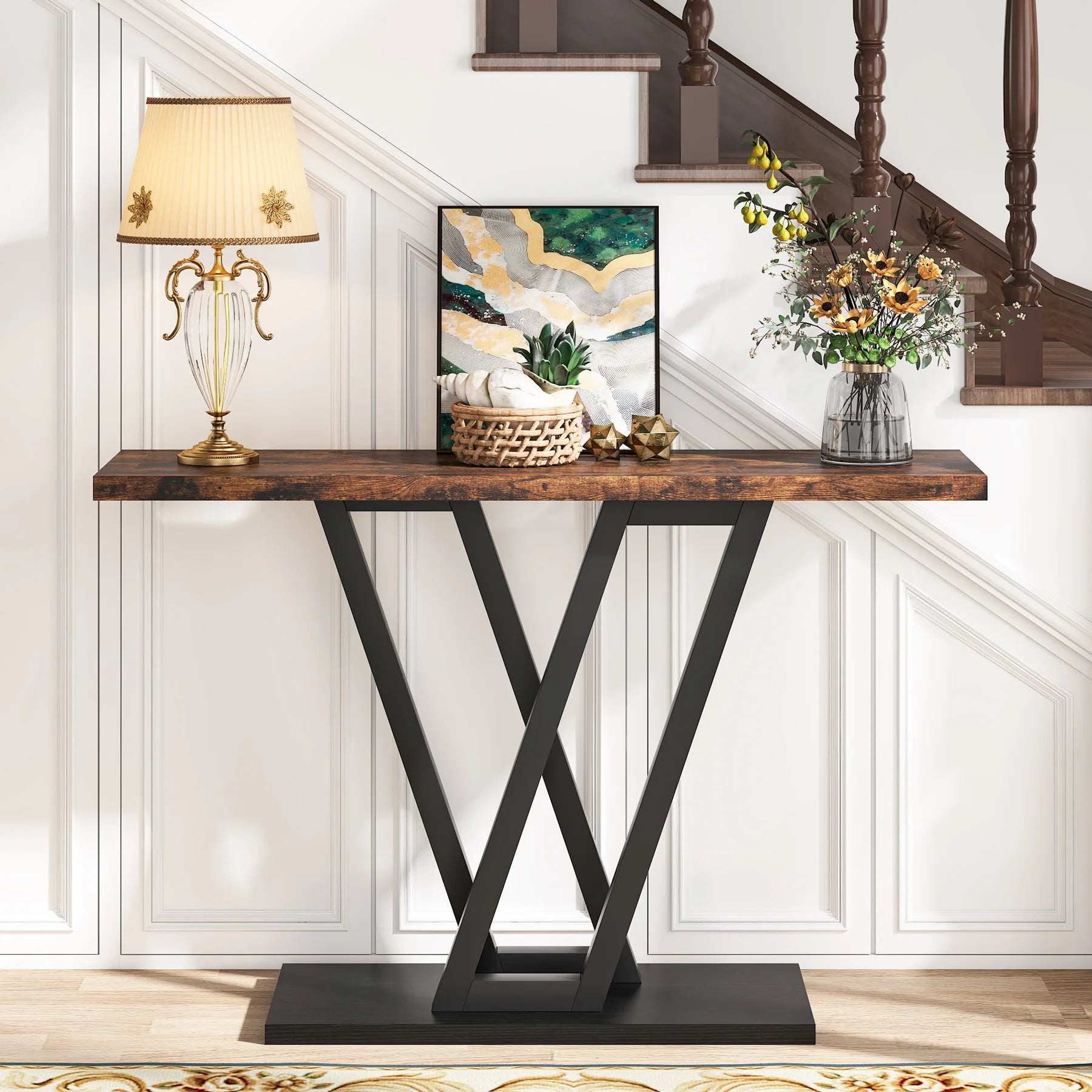 Solenne V-Base Console Table