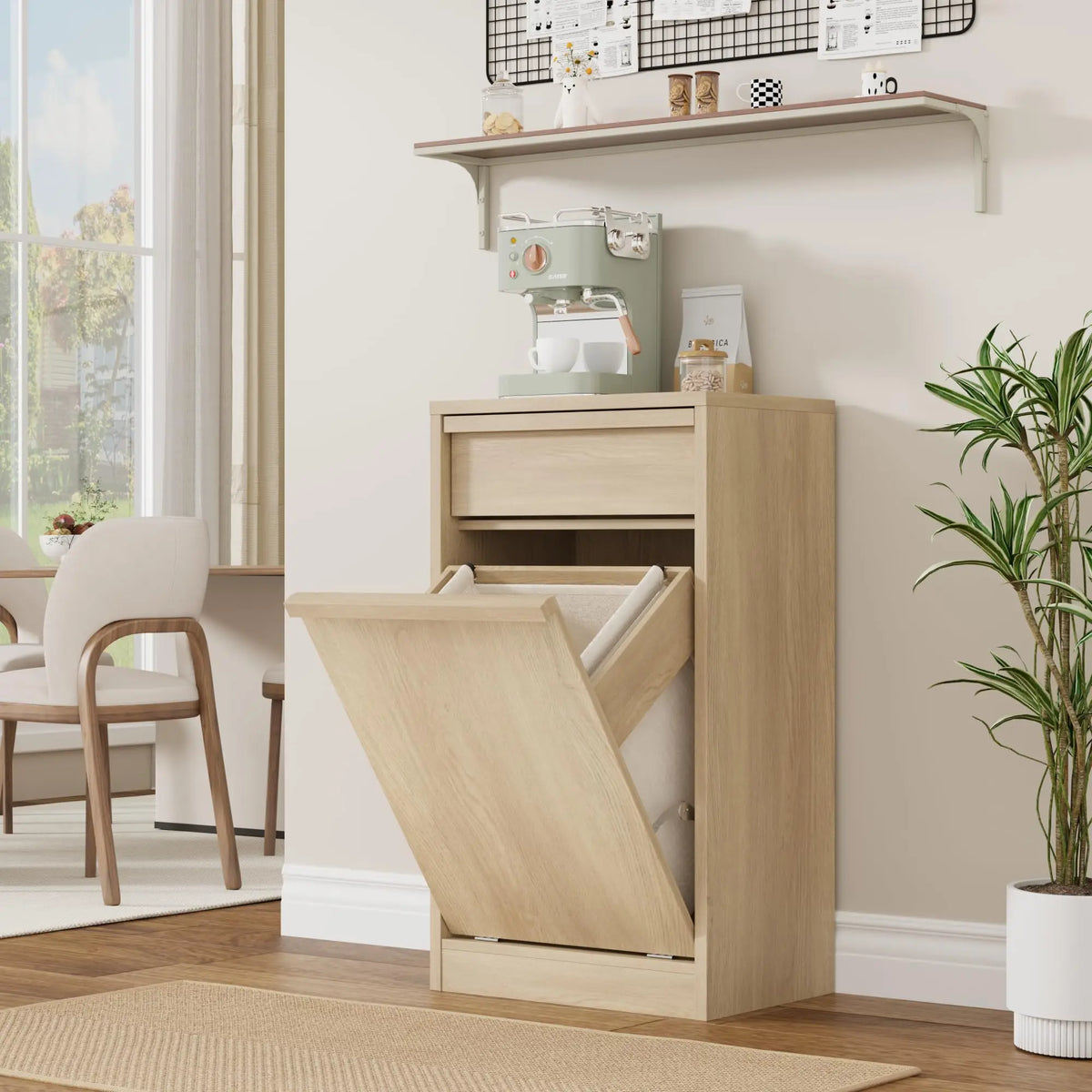 Blissveil Tilt-Out Laundry Hamper Cabinet