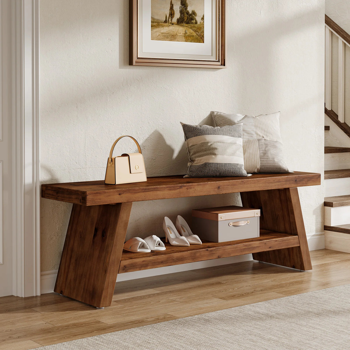 Novasong Wood Storage Bench