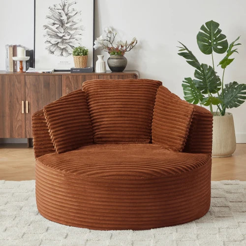Sarrowby Round Corduroy Lounge Chair