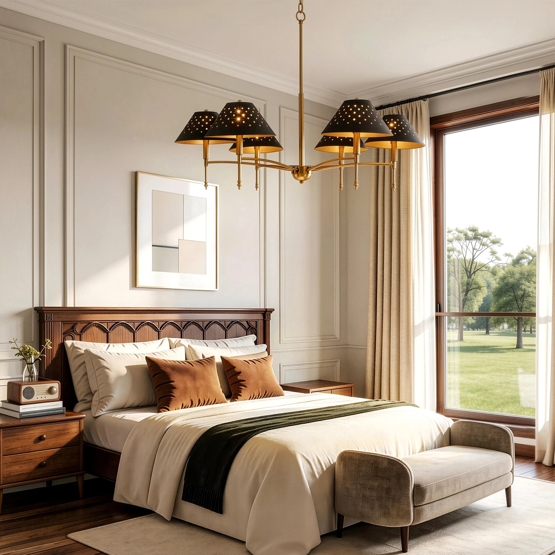 Montrose 6-Light Gold Chandelier