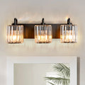 Obsidian Prism Three-Light Vanity Sconce