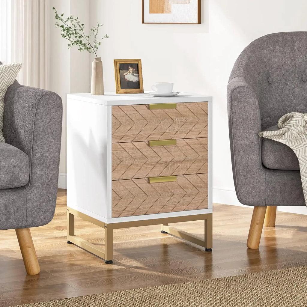 Clyde Chevron Nightstand