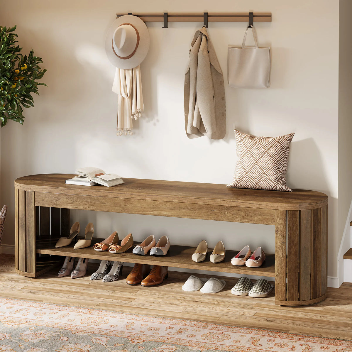 Clovernote Shoe Storage Bench