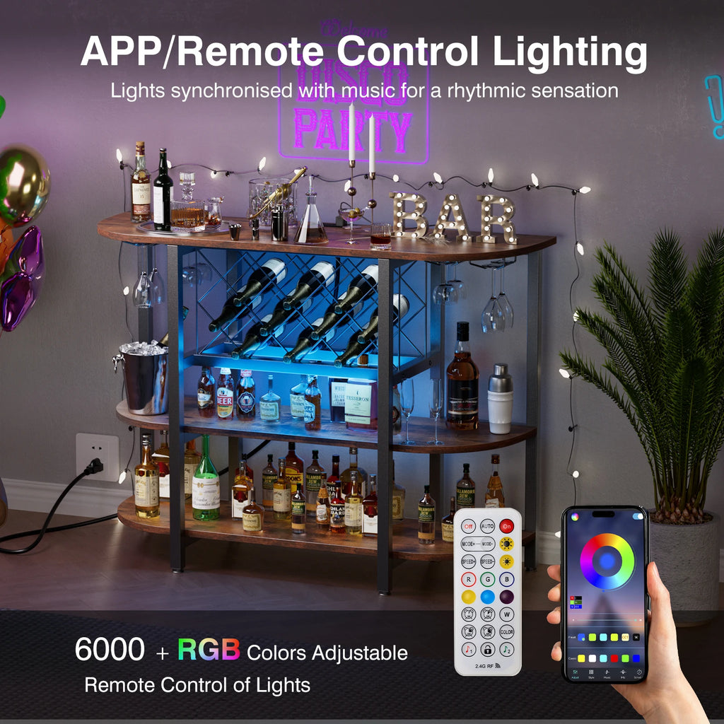 Caskmere LED Home Bar Station
