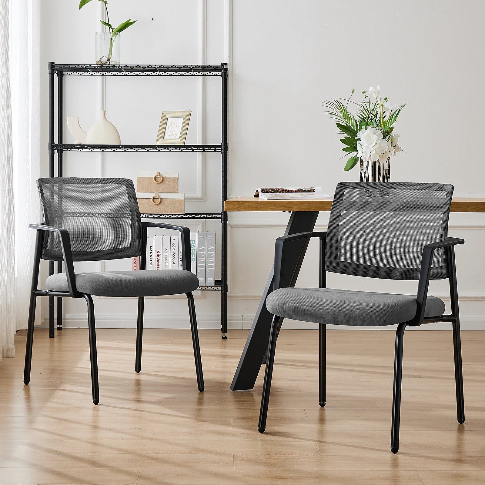 Elowen Stackable Guest Office Chairs, Set of 2