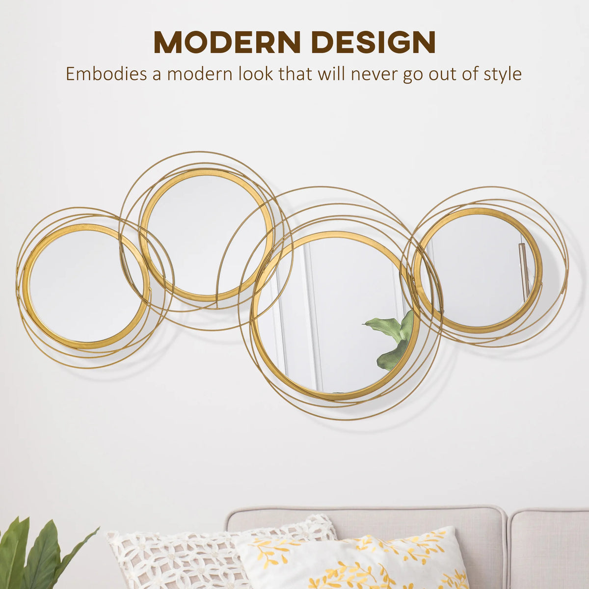 Orelle Four-Mirror Wall Sculpture