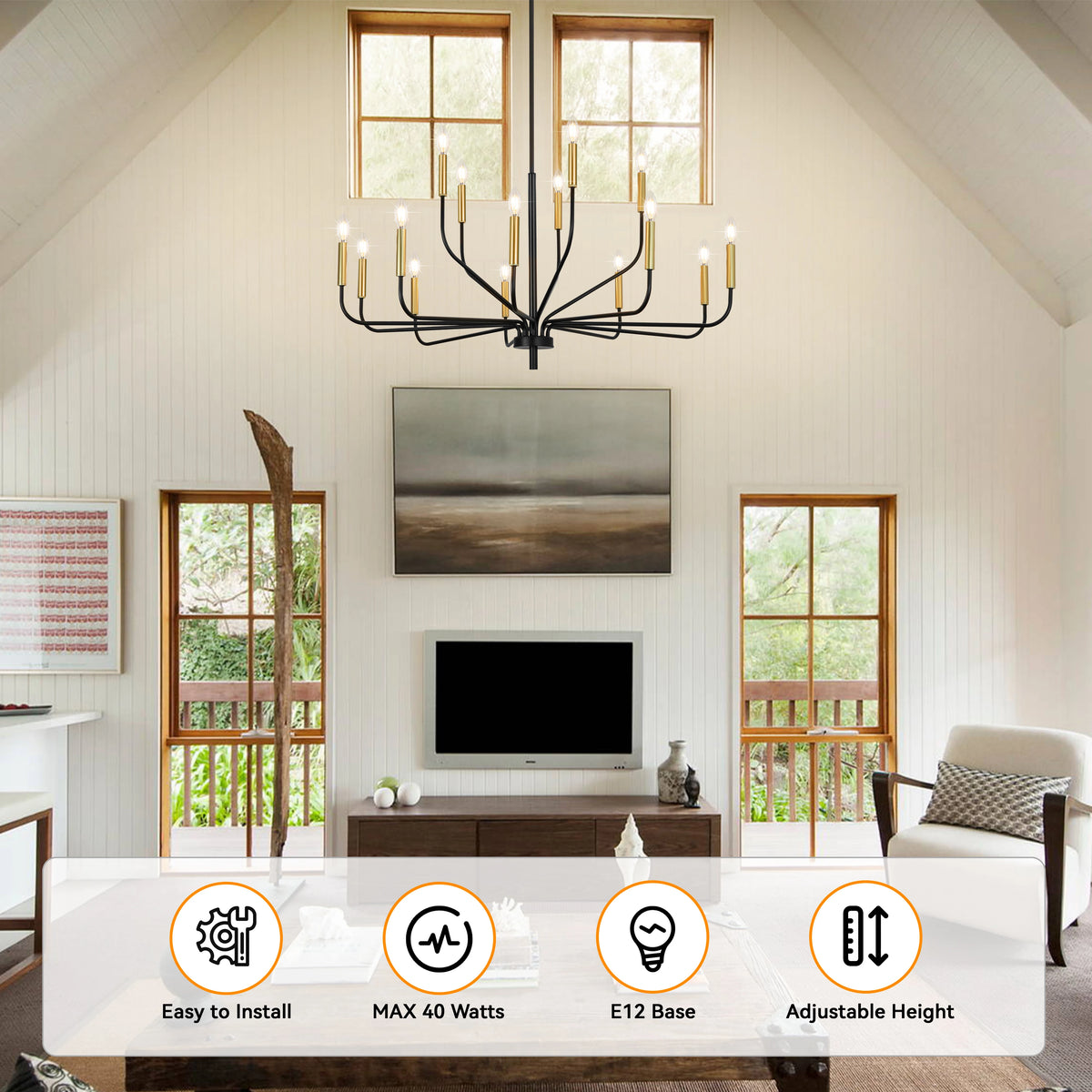 Aldercote Candle Chandelier