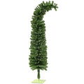 Curlpine slim green Christmas tree with a bendable curled top and square steel base