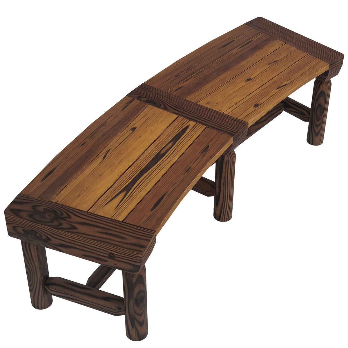 Linthorpe Curved Fir Garden Bench
