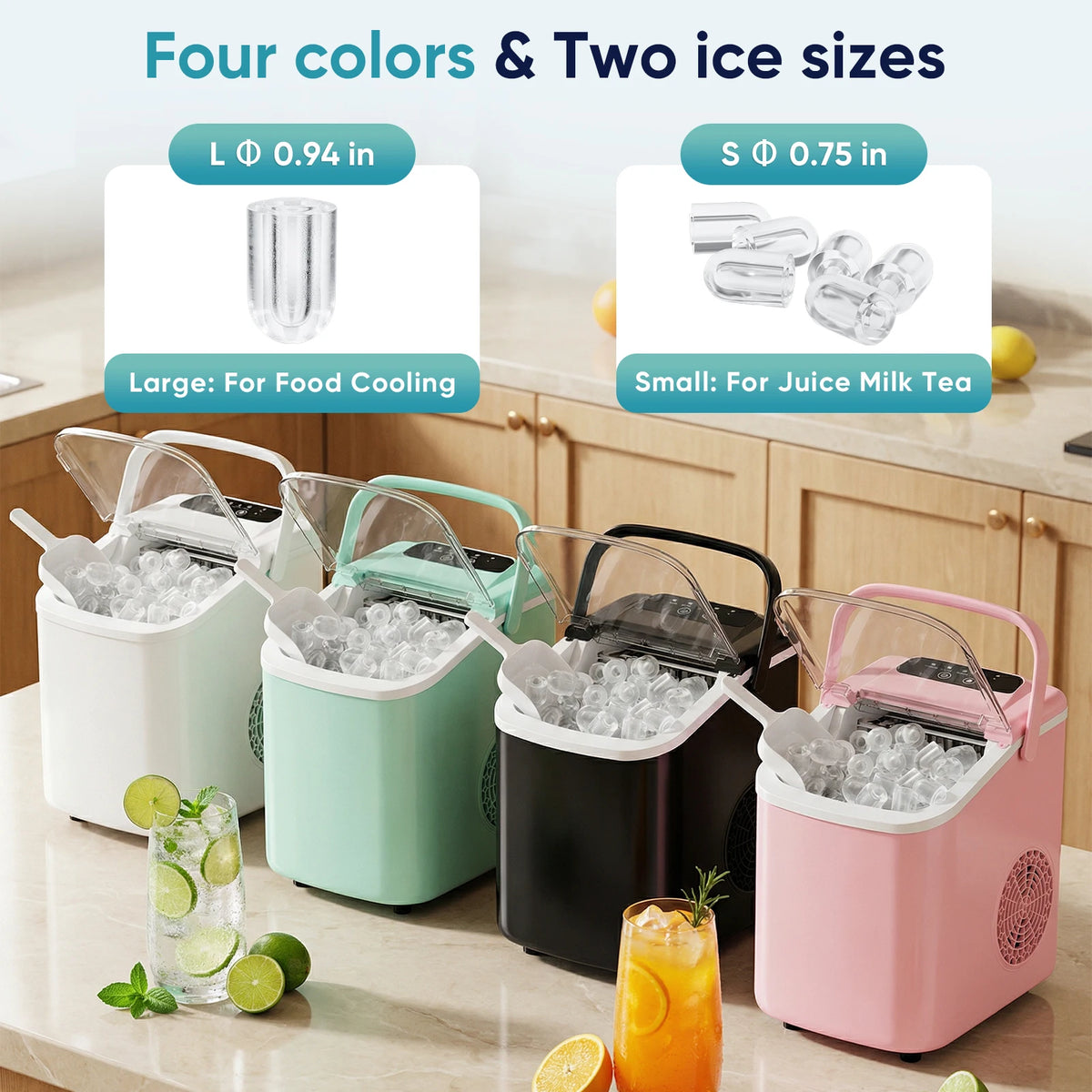 Blisswhisper Portable Countertop Ice Maker