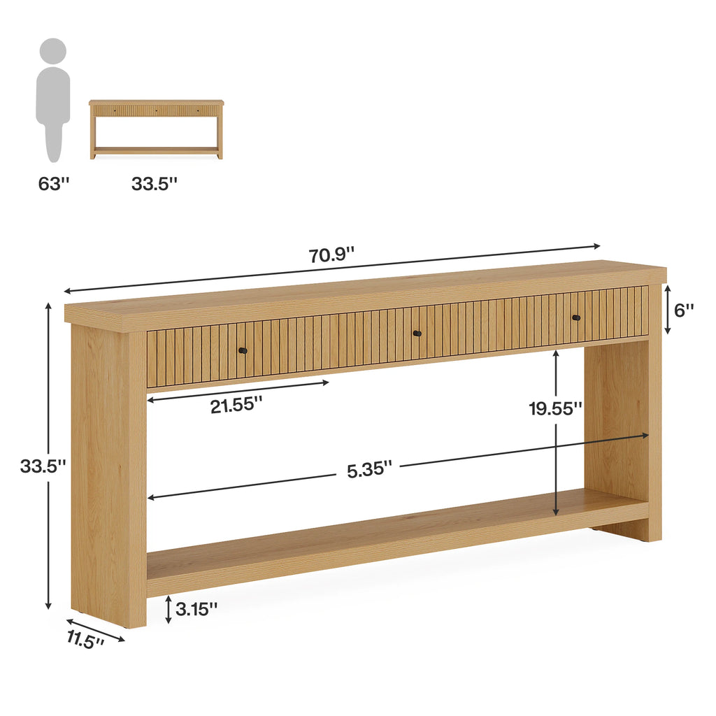 Wrenarc 3-Drawer Console Table
