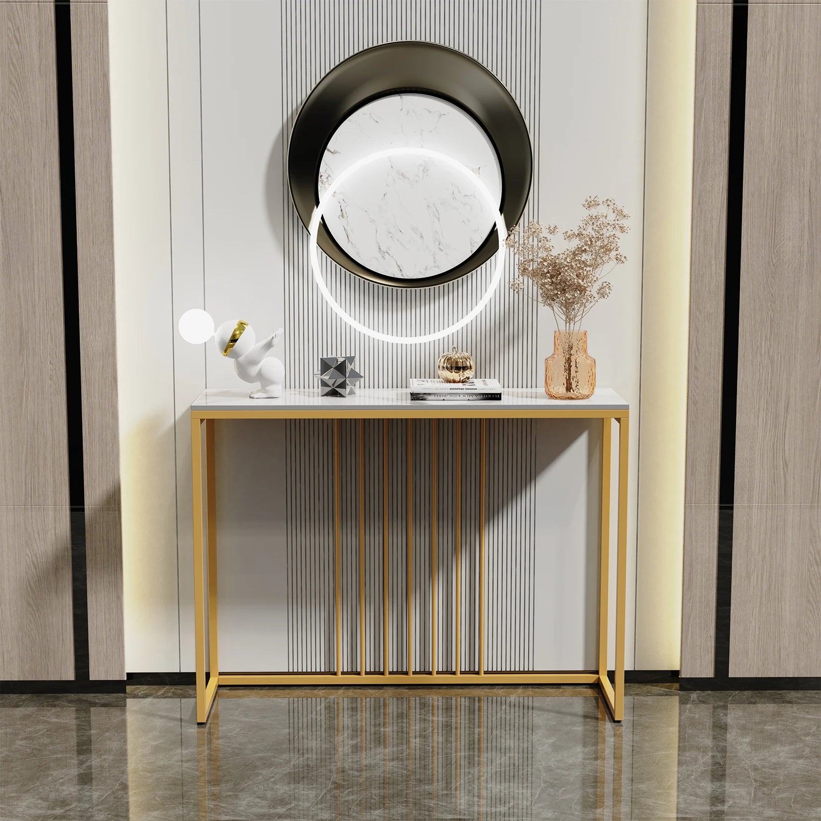 Marleen Sintered Stone Console Table