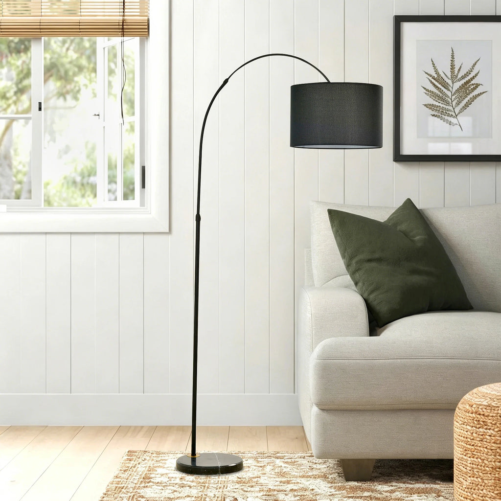 Arcwell Adjustable Floor Lamp – Black & Gray