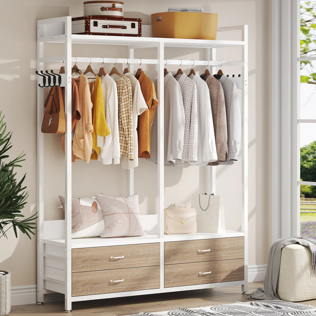 Amari Open Wardrobe with Drawers
