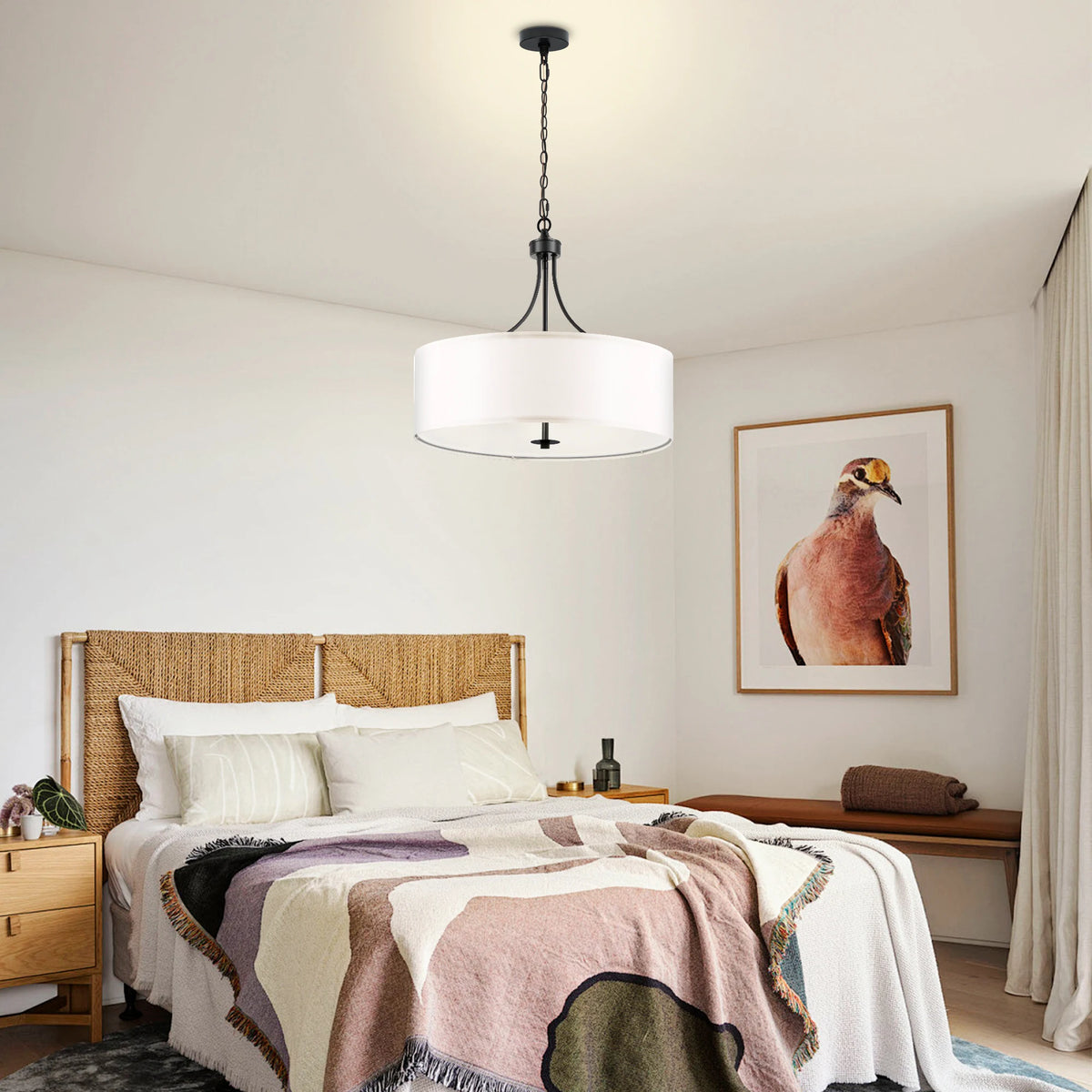 Rosefen Five-Light Drum Chandelier