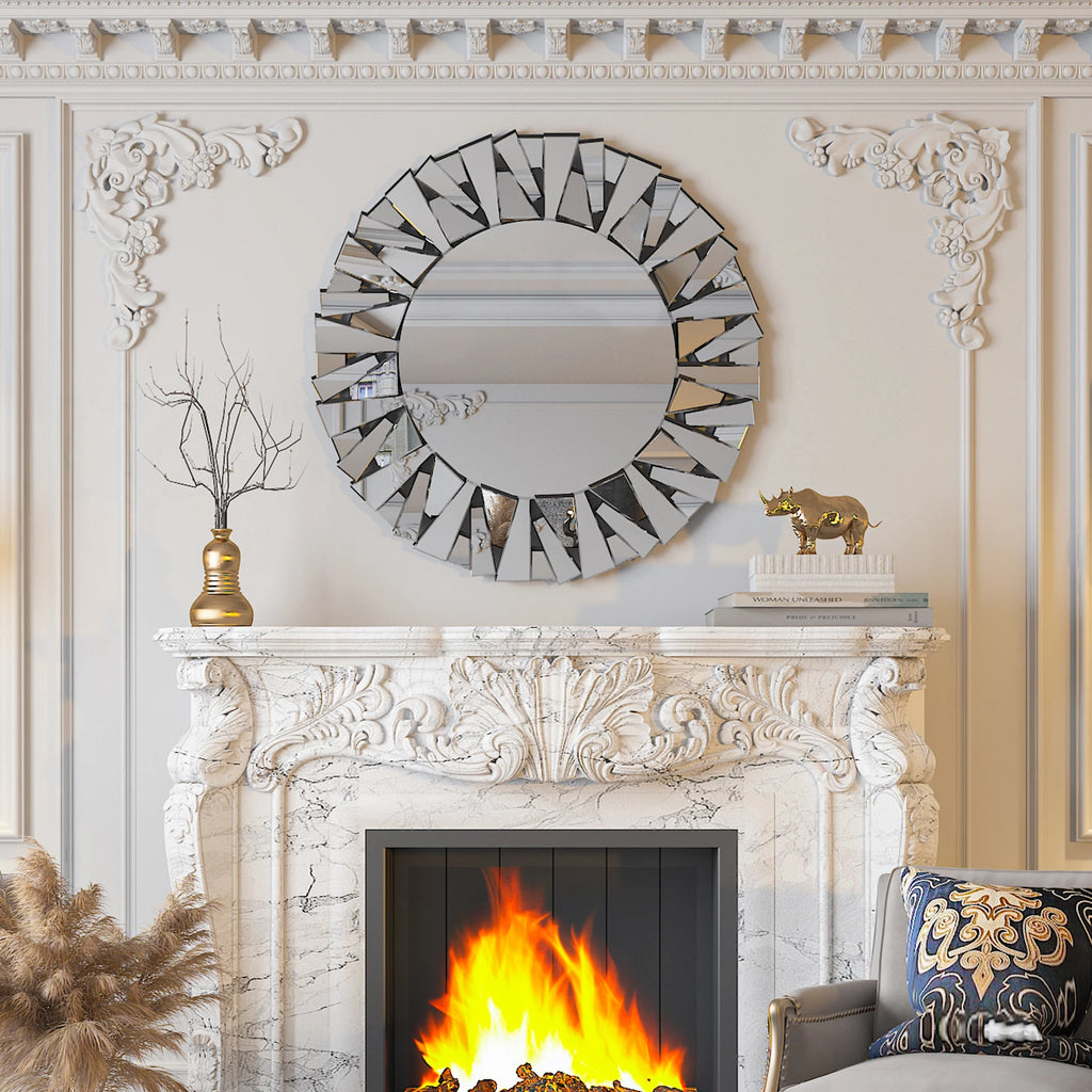 Rain Sunburst Wall Mirror