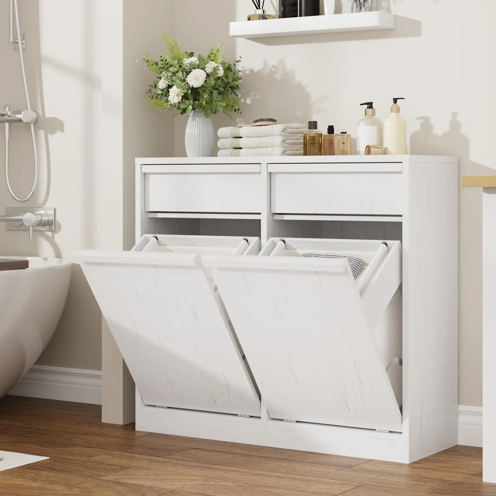 Norwood Double Tilt-Out Hamper Cabinet