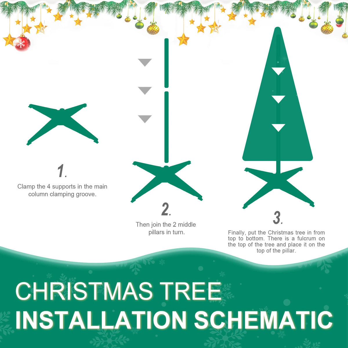 Scarletmere 6-Foot Pop-Up Christmas Tree
